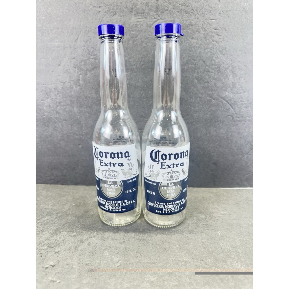 Vintage Corona Extra Beer Bottle Salt Pep